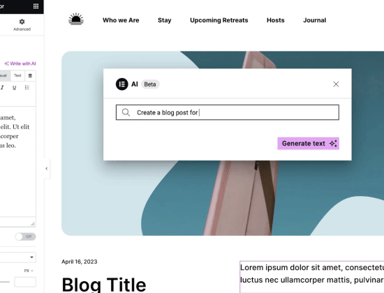 Elementor ช่วยคิด Title สำหรับเขียน Content