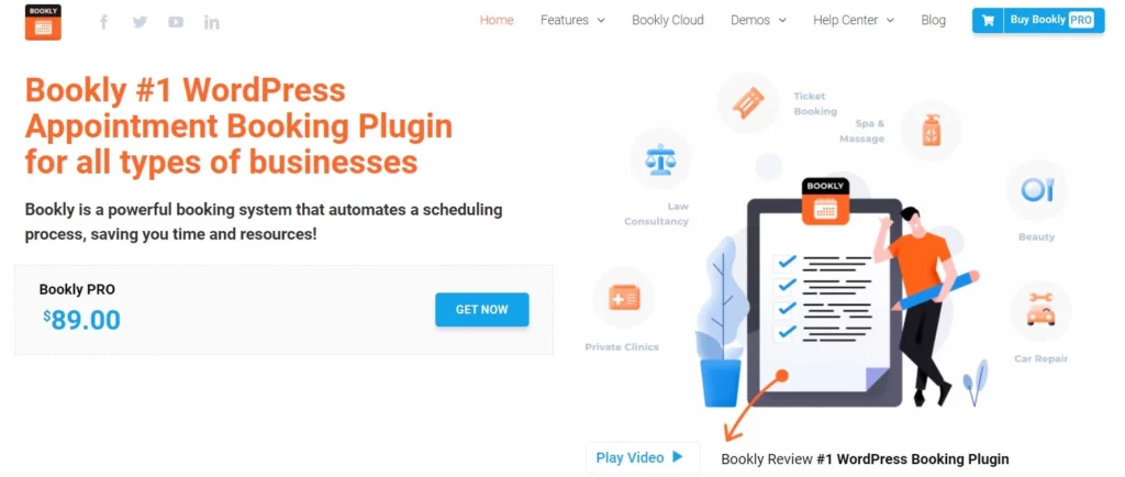 Bookly - WordPress Online Booking and Scheduling Plugin