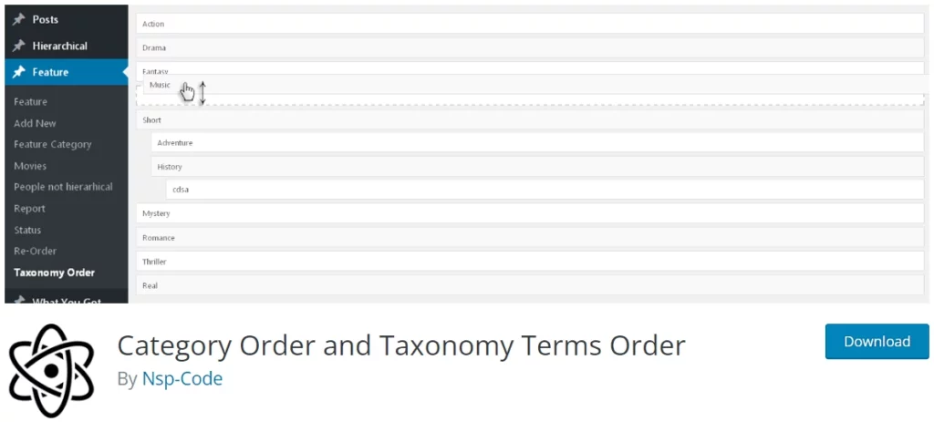 Category Order and Taxonomy Terms Order (ฟรี+เสียเงิน)